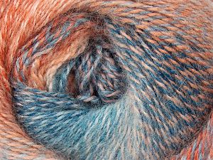 Mohair Pastel Somon Tonları Mavi Tonları