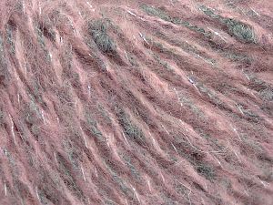 Simli İplik Pembe Gri