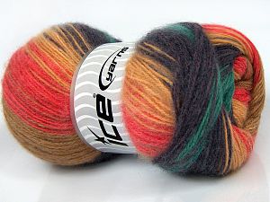 Angora Batik Mor Pembe Yeşil Altın Deve Tüyü