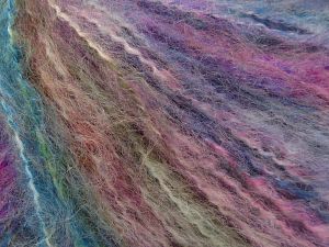 Sale Self-Striping Turkuaz Mor Pembe Leylak Yeşil