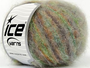 Kid Mohair Alpaca Color Turkuaz Turuncu Gri Yeşil