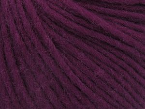 Pure Wool Bulky Koyu Fuşya