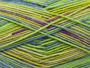 Elite Sock Mor Yeşil Tonları Bej