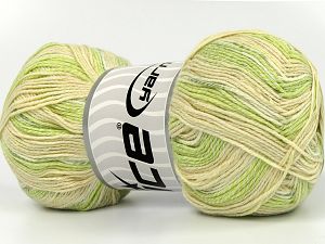 Super Cotton Sock Yeşil Tonları Krem