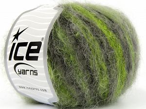 Kid Mohair Alpaca Color Gri Tonları Yeşil Tonları