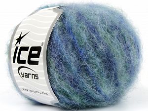 Kid Mohair Alpaca Color Yeşil Tonları Mavi Tonları