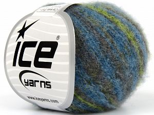 Caress Baby Alpaca Color Turkuaz Turuncu Yeşil