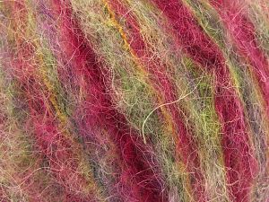 Kid Mohair Alpaca Color Pembe tonları Yeşil Tonları
