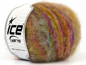 Kid Mohair Alpaca Color Turkuaz Mor Yeşil Altın