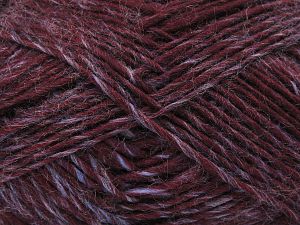 Sonriente Alpaca Koyu Bordo Mavi