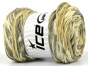 Jacquard Cotton Açık Gri Krem Tonları