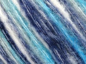 Rock N Wool Beyaz Turkuaz Tonları Mor