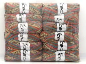 Mixed Lot Multicolor Sock Yarns