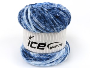 Chenille Splash Mavi Tonları