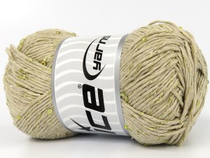 Natural Cotton Paillette Koyu Krem