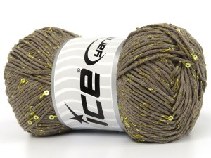 Natural Cotton Paillette Açık Kamel