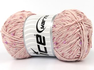 Natural Cotton Paillette Açık Pembe