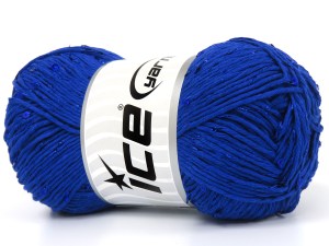 Natural Cotton Paillette Mavi