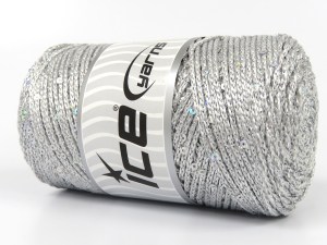 Macrame Glitz Paillette Gümüş