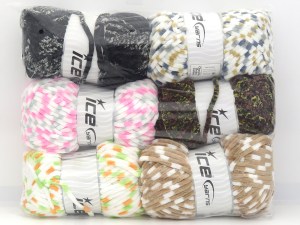 Mixed Lot Chenille Baby Colors Yarns
