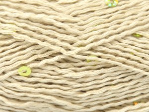 Natural Cotton Light Paillette Krem