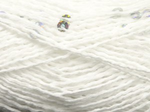 Natural Cotton Light Paillette Beyaz