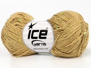 Natural Cotton Light Paillette Açık Kamel