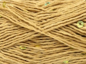 Natural Cotton Light Paillette Açık Kamel