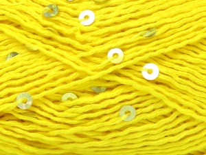 Natural Cotton Light Paillette Yellow