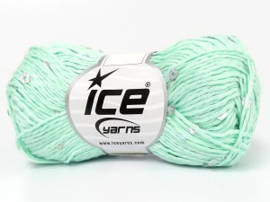 Natural Cotton Light Paillette Nane Yeşil