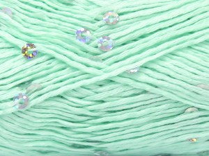 Natural Cotton Light Paillette Nane Yeşil