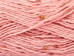 Natural Cotton Light Paillette Light Pink