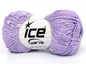 Natural Cotton Light Paillette Leylak