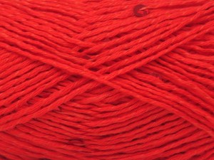 Natural Cotton Light Paillette Red