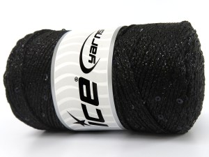 Macrame Glitz Paillette Siyah