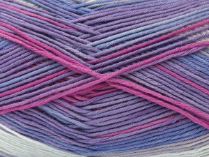 Cotton Magic Pembe Leylak Tonları Açık Mavi