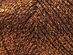 Fiber Content 100% Metallic Lurex, Brand Ice Yarns, Dark Brown, Copper, fnt2-84238