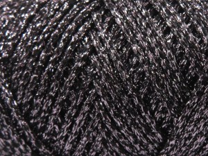 Fiber Content 100% Metallic Lurex, Silver, Brand Ice Yarns, Black, fnt2-84246