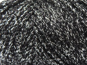 Fiber Content 100% Metallic Lurex, Silver, Brand Ice Yarns, Black, fnt2-84248