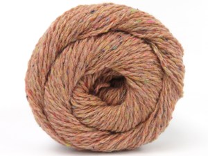 Made with 100% recycled wool, the item is an eco-friendly choice that supports sustainable craftmanship. The gauge we given is for 5 mm knitting needles. Fiber Content 100% Wool, Light Salmon, Brand Ice Yarns, fnt2-84327