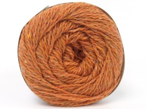 Made with 100% recycled wool, the item is an eco-friendly choice that supports sustainable craftmanship. The gauge we given is for 5 mm knitting needles. Fiber Content 100% Wool, Orange, Brand Ice Yarns, fnt2-84328