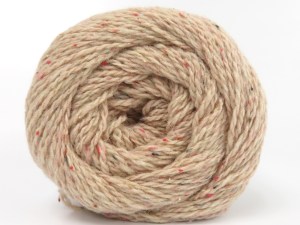 Made with 100% recycled wool, the item is an eco-friendly choice that supports sustainable craftmanship. The gauge we given is for 5 mm knitting needles. Fiber Content 100% Wool, Brand Ice Yarns, Beige, fnt2-84330