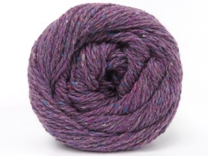 Made with 100% recycled wool, the item is an eco-friendly choice that supports sustainable craftmanship. The gauge we given is for 5 mm knitting needles. Fiber Content 100% Wool, Lilac, Brand Ice Yarns, fnt2-84345