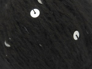 Fiber Content 40% Paillette, 30% Acrylic, 30% Wool, Brand Ice Yarns, Black, fnt2-84573