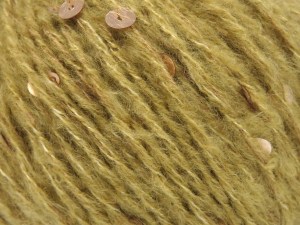 Fiber Content 40% Paillette, 30% Acrylic, 30% Wool, Light Brown, Brand Ice Yarns, fnt2-84576