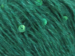 Fiber Content 40% Paillette, 30% Acrylic, 30% Wool, Brand Ice Yarns, Green, fnt2-84583