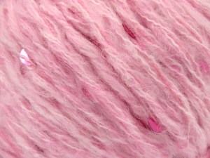 Fiber Content 40% Paillette, 30% Acrylic, 30% Wool, Brand Ice Yarns, Baby Pink, fnt2-84586
