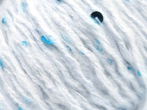 Fiber Content 40% Paillette, 30% Acrylic, 30% Wool, Brand Ice Yarns, Baby Blue, fnt2-84587