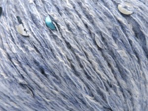Fiber Content 40% Paillette, 30% Wool, 30% Acrylic, Light Blue, Brand Ice Yarns, fnt2-84591