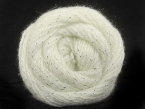 The gauge we given is for 4 mm knitting needles. Fiber Content 75% Premium Acrylic, 5% Metallic Lurex, 20% Merino Wool, White, Brand Ice Yarns, fnt2-84600